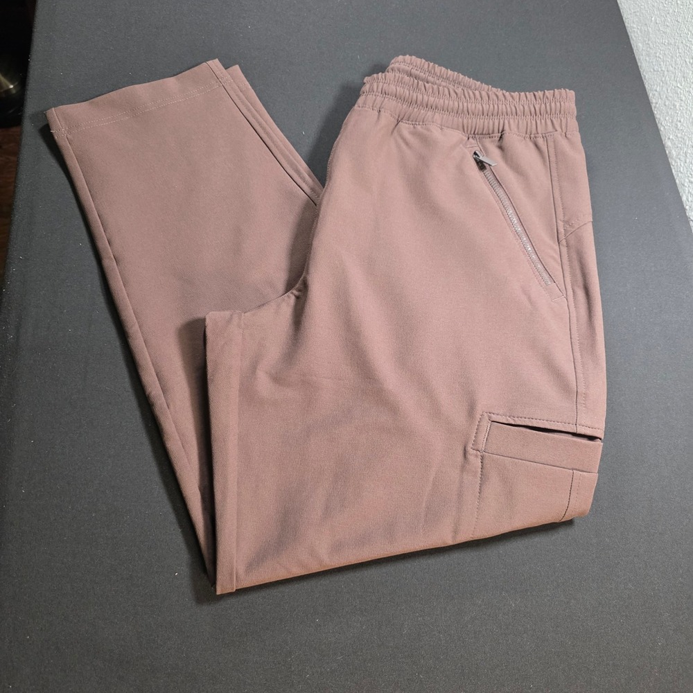 Old Navy StretchTech Cargo Pants Womens SZ‎ M Brown Quick Dry Joggers Activewear